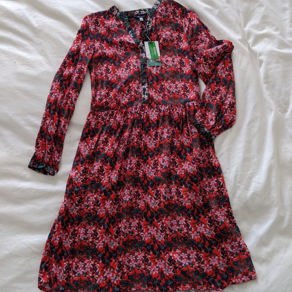 NWT Jules Sophia red floral dress - Picture 1 of 5